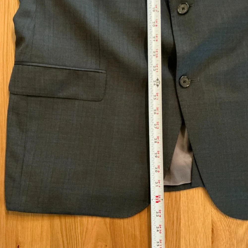 Cremieux Loro Piana 48R Navy Windowpane‎ Wool Blazer Denver CT Made Canada